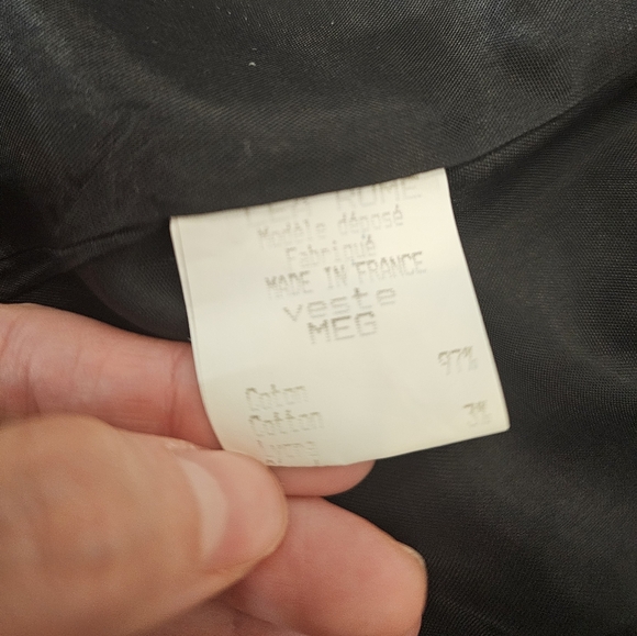 Lea Rome Cotton Velvet Floral Blazer - Picture 8 of 9